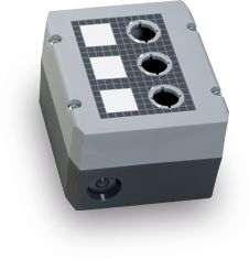 RAFIX kontrollbox 1 hål 16mm ljusgrå